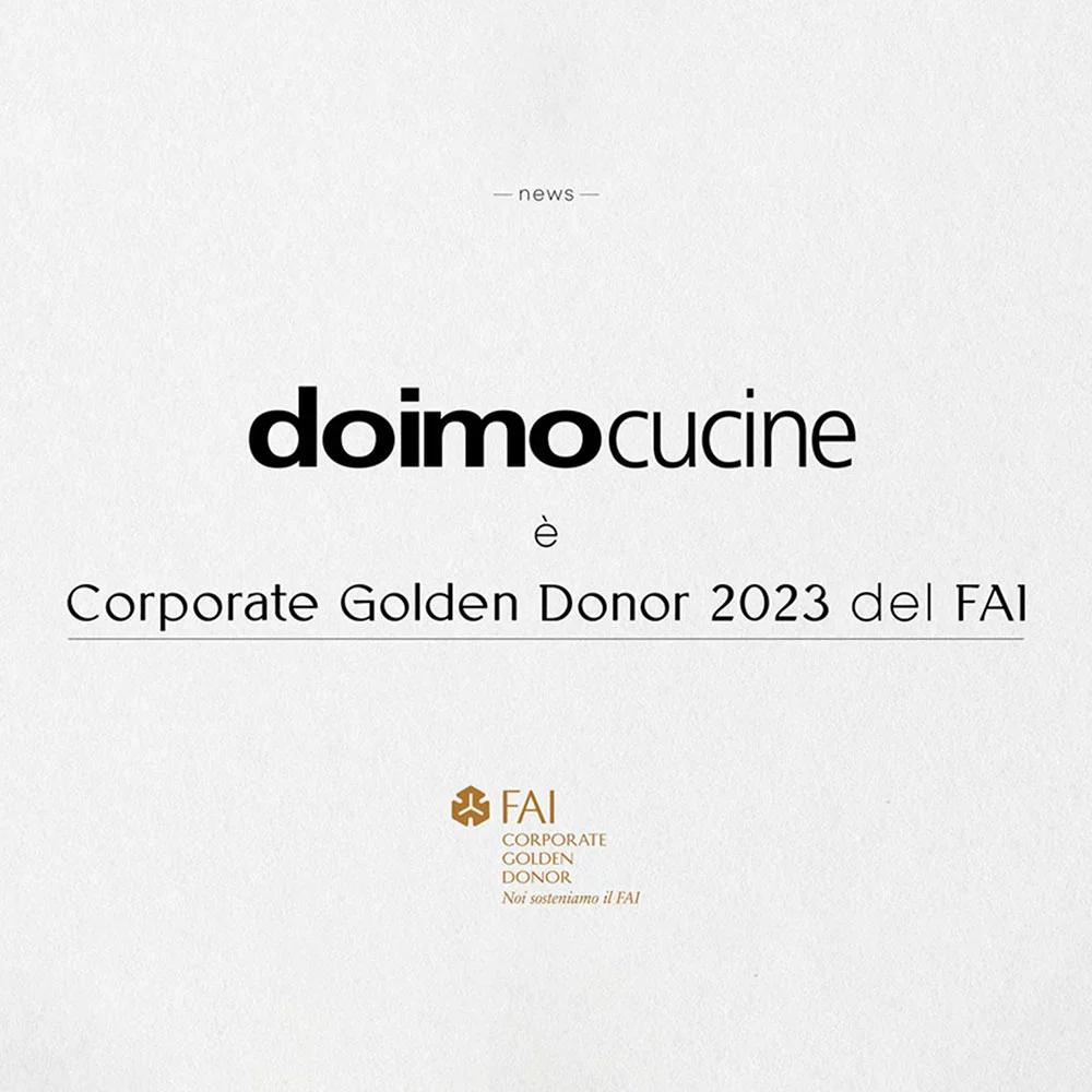 Doimo Cucine è Corporate Golden Donor 2023 del FAI