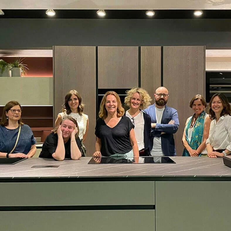 Visite de presse à Doimo Cucine